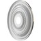 Ekena Millwork Cole PVC Medallion (Canopies up to 5 1/8"), 19"OD x 3 1/2"ID x 1"P, Universal Metallic Rustic Mist CMP19COERU - alternate 3